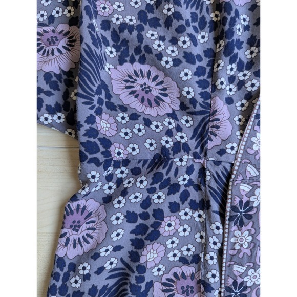 Natalie Martin Floral Long Kimono Robe Swim Cover Cottagecore - Picture 6 of 13